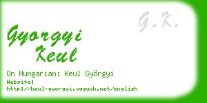 gyorgyi keul business card
